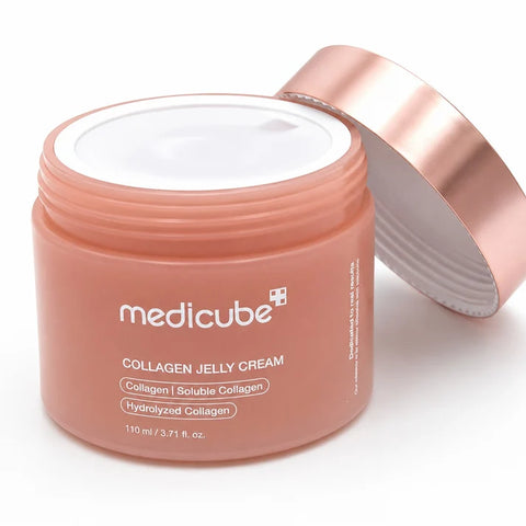 MEDICUBE Collagen Jelly Cream 110ml / 3.71 oz – Hydrating &amp; Elasticity-Boosting Face Moisturizer – K-Beauty