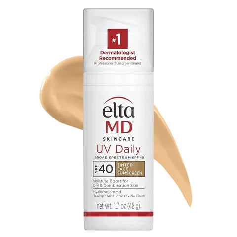 EltaMD UV Daily Tinted Broad Spectrum SPF 40 Face Sunscreen 1.7 oz / 48g – Moisturizing Facial Sunscreen with Hyaluronic Acid – Brand New