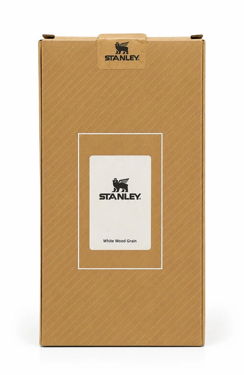 Stanley Quencher H2.0 FlowState Tumbler 30 oz – White Wood Grain with Handle &amp; Straw
