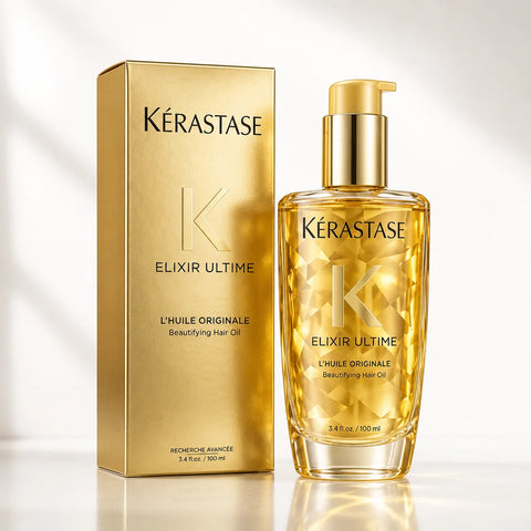 Kérastase Elixir Ultime L’Huile Original Hair Oil 3.4 oz / 100ml – Luxury Shine &amp; Frizz Control – New
