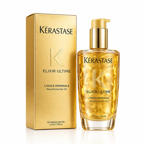 Kérastase Elixir Ultime L’Huile Original Hair Oil 3.4 oz / 100ml – Luxury Shine &amp; Frizz Control – New