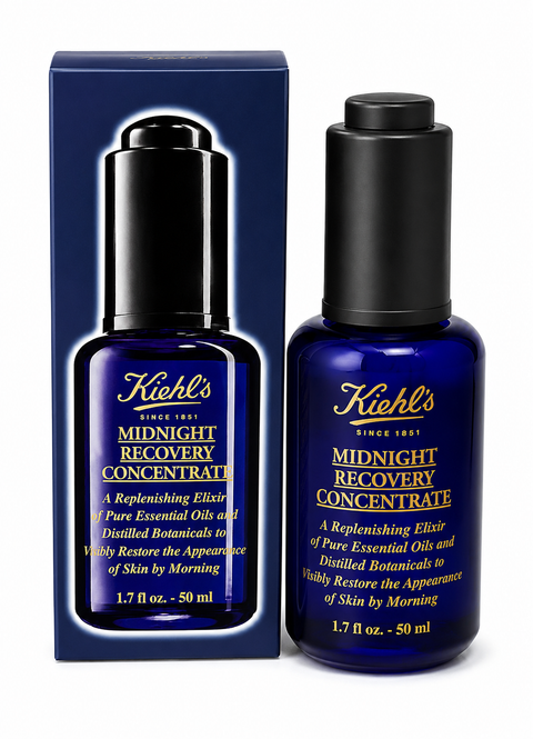 Kiehl’s Midnight Recovery Concentrate Facial Oil 1.7 oz / 50 ml – Night Serum – New &amp; Sealed
