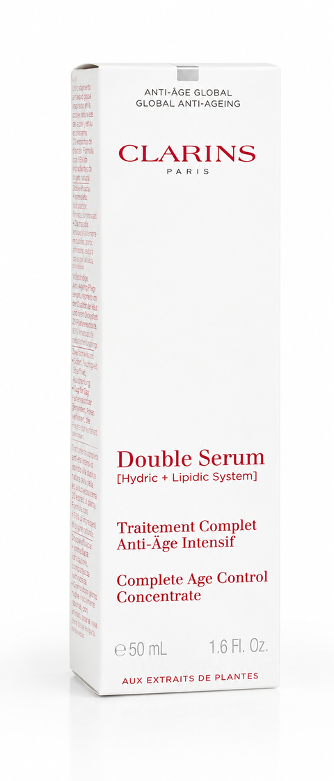 Clarins Double Serum Anti-Aging Face Serum 50ml / 1.6oz – Age Control Concentrate – New