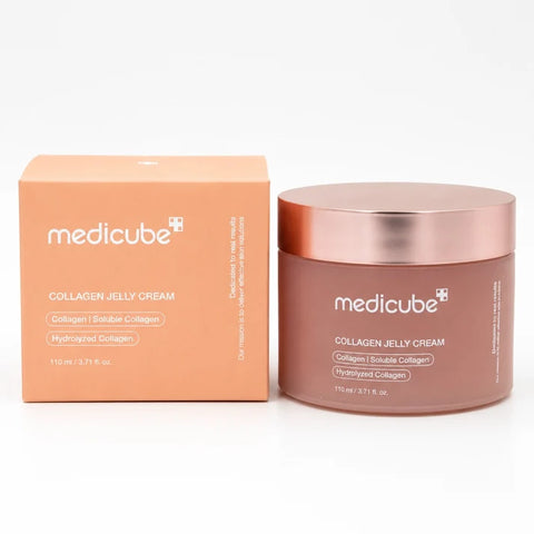 MEDICUBE Collagen Jelly Cream 110ml / 3.71 oz – Hydrating &amp; Elasticity-Boosting Face Moisturizer – K-Beauty
