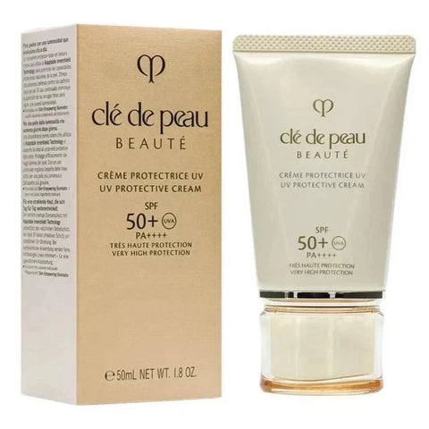 Clé de Peau Beauté UV Protective Cream SPF 50+ PA++++ 1.8 oz / 50ml – Luxury Face Sunscreen – Pack of 2
