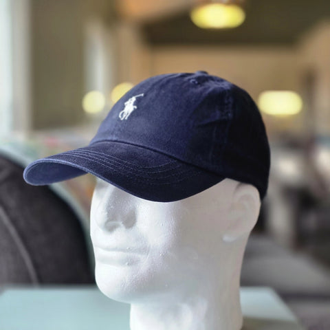Polo Ralph Lauren Men's Cotton Chino Adjustable Ball Cap – One Size – Newport Navy