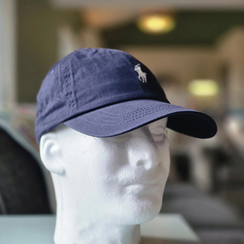 Polo Ralph Lauren Men's Cotton Chino Adjustable Ball Cap – One Size – Newport Navy